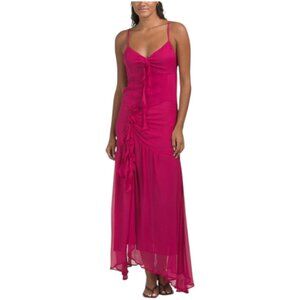 SECRET MISSION Silk Mira Maxi Dress